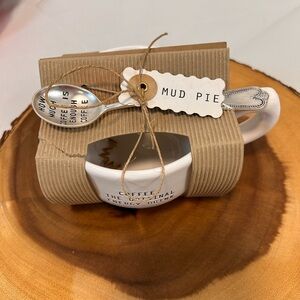 Mud Pie Gifts Coffee, The Original Energy Drink - Coffee Cup Mug Set Cup w/Spoon